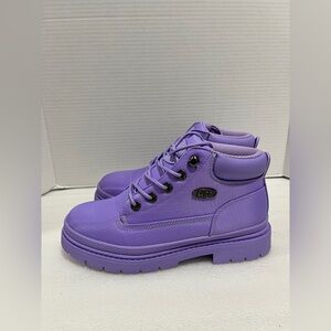 Lugz Womens Drifter Ripstop Flat Heel Chukka Boots size: 6.5M color Purple